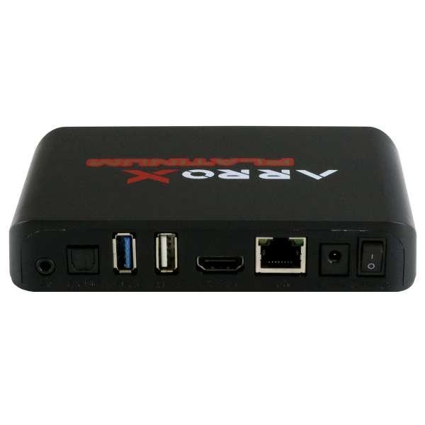Arrox Platinum 8K UHD Android 9.1 IP-Receiver (2.4/5GHz Dual-WiFi, LAN, USB 3.0, HDR10, schwarz